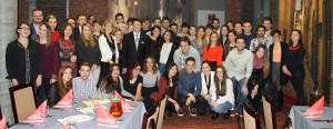 Studenci z Erasmus+ na polskiej kolacji wigilijnej 