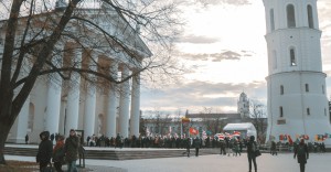 Uroczysty pochówek prochów Powstańców Styczniowych w Wilnie z udziałem przedstawicieli władz UwB