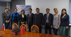 Spotkanie przedstawicieli UwB z delegacją z Luoyang Normal University (Chiny)